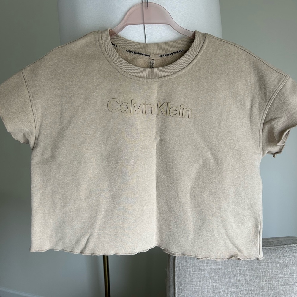 Calvin Klein Performance Tan Sweatshirt